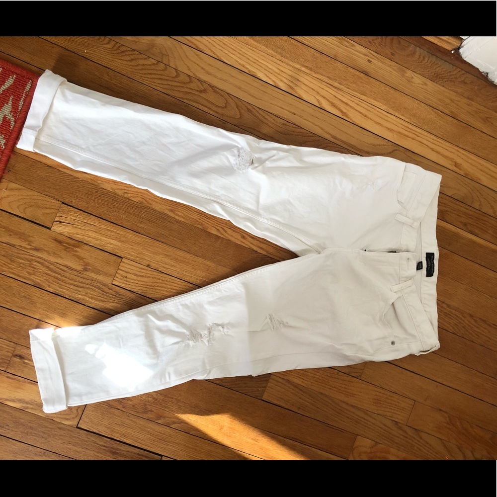 Banana republic boyfriend jean crops